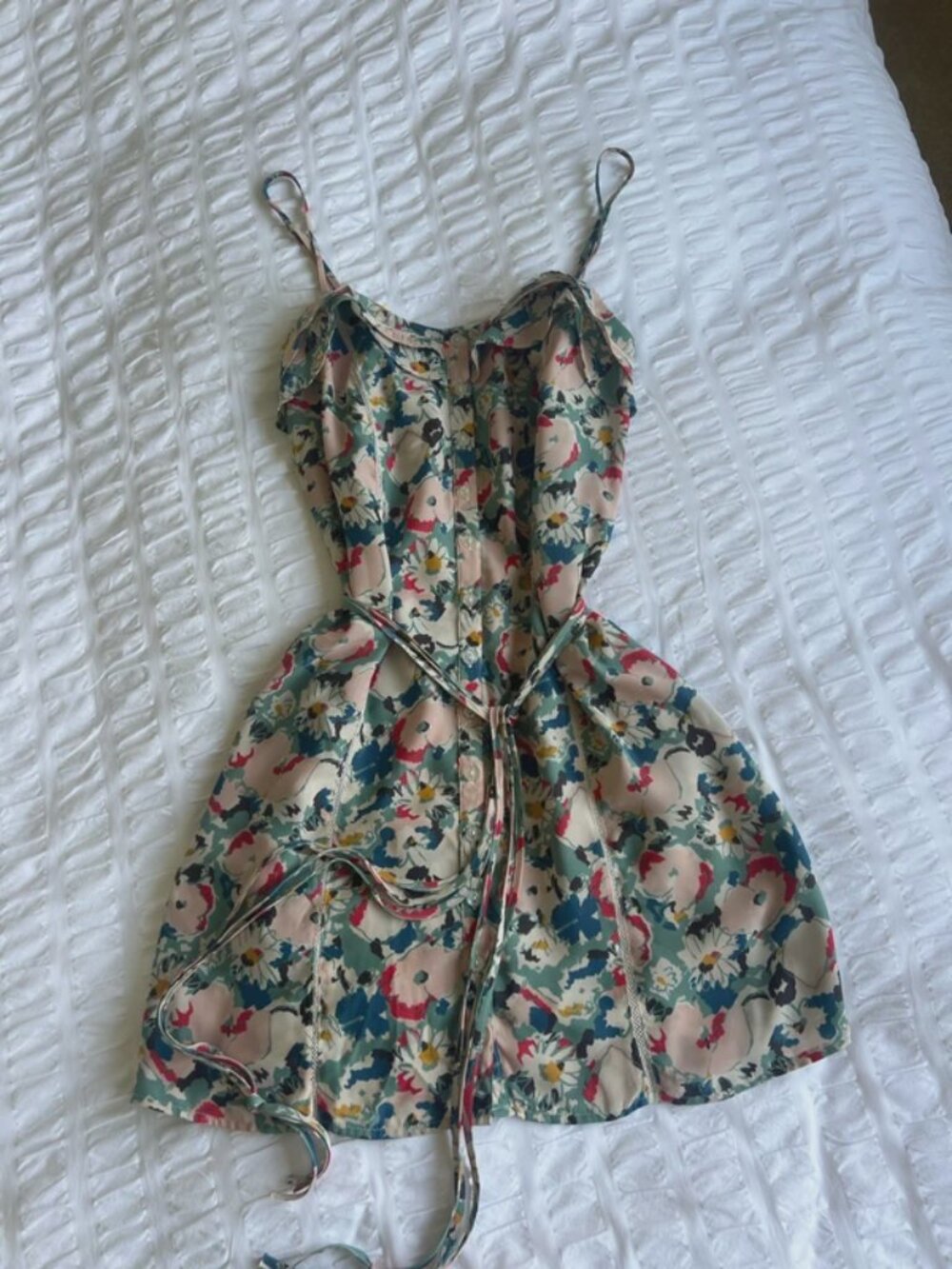 Floral mini sun dress from kimchi blue, size extra small
